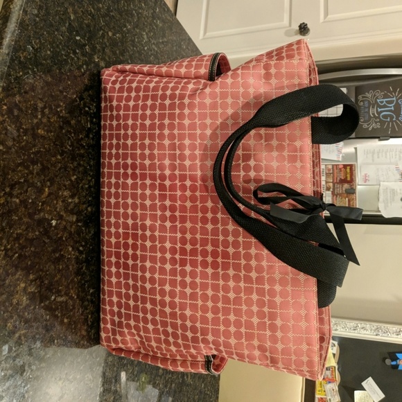 Kate Spade Pink Baby Bag with Black Handles - Picture 1 of 8